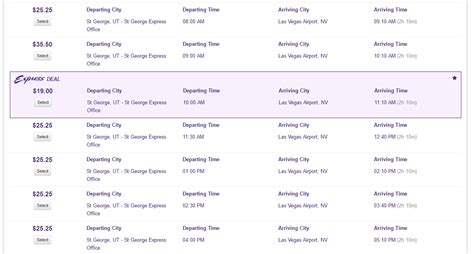 saint george express shuttle schedule.